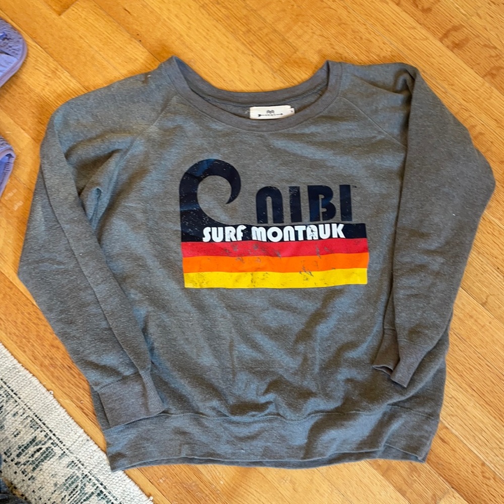 Soft grey montauk sweatshirt